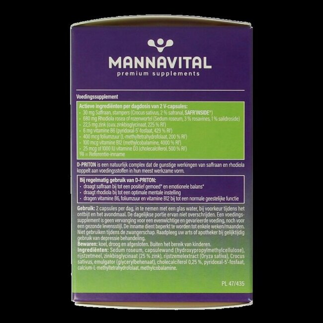 Mannavital D-priton 60 Capsules