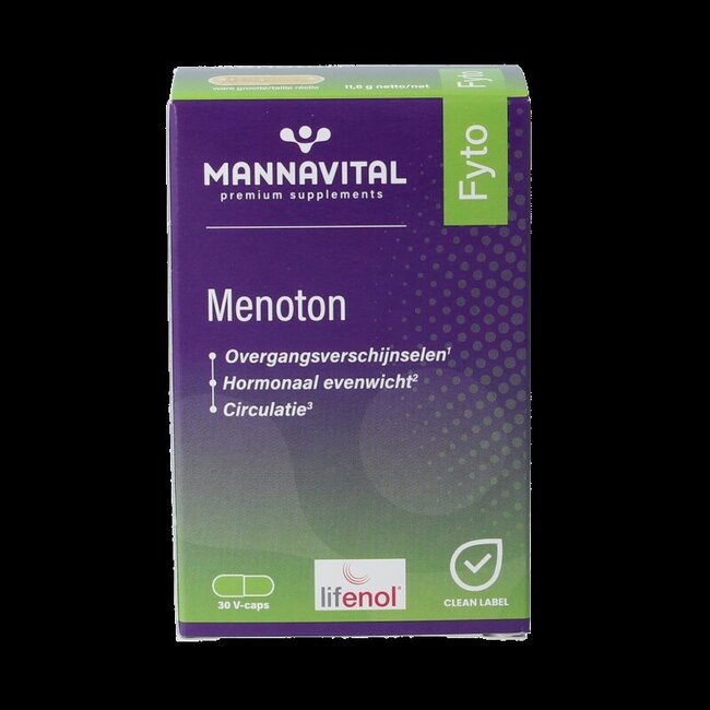 Mannavital Menoton 30 Vegetarische capsules