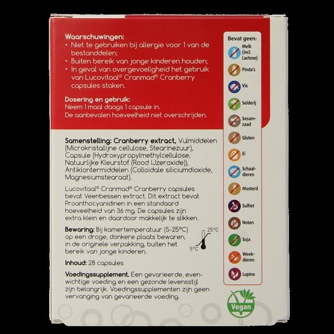 Lucovitaal CranMad 28 Capsules