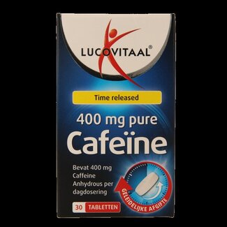 Lucovitaal Lucovitaal Pure Caféine 30 Tablettes