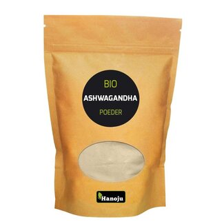 Hanoju Hanoju Ashwagandha organic poeder bio 250 Gram