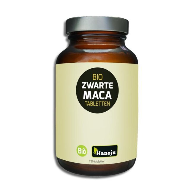 Hanoju Bio zwarte maca tabletten 720 Tabletten