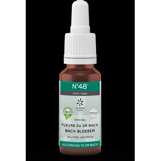 Bach Bloesem Fleurs de Bach Mélange 48 Arrêt Tabac Bio 20 ml