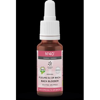 Bach Bloesem Fleurs de Bach mélange n° 40 énergie bio 20 ml
