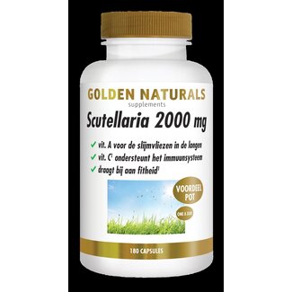 Golden Naturals Golden Naturals Scutellaria 2000 mg 180 gélules