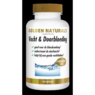 Golden Naturals Golden Naturals Vocht & doorbloeding 180 Capsules