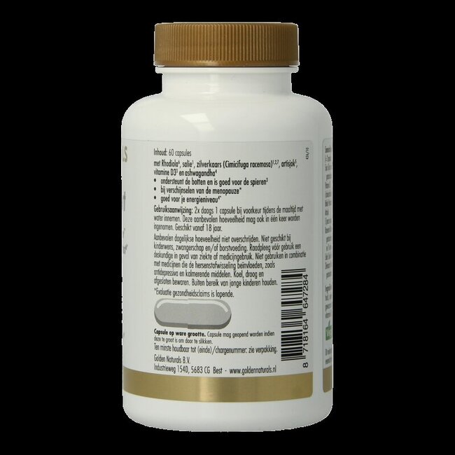 Golden Naturals Overgang support 60 Vegetarische capsules