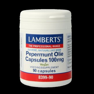 Lamberts Lamberts Pepermuntolie 100mg 90 Capsules