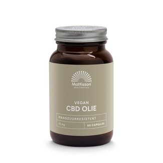 Mattisson Mattisson CBD olie 15mg 60 Vegetarische capsules
