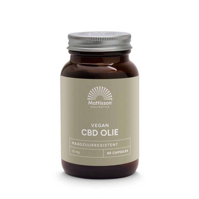 Mattisson CBD olie 15mg 60 Vegetarische capsules