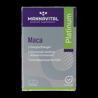 Mannavital Mannavital Maca platinum 60 Vegetarische capsules