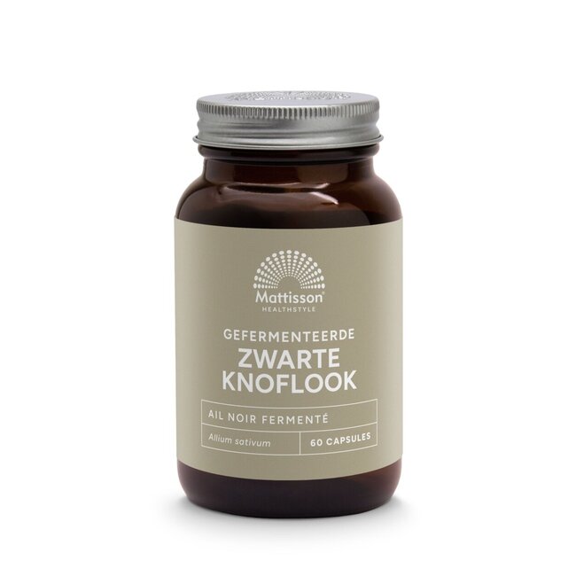 Mattisson Zwarte knoflook extract gefermenteerd ABG10 60 Vegetarische capsules
