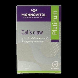 Mannavital Mannavital Cat's claw platinum 60 Gélules