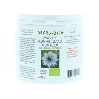 Cruydhof Cruydhof Poudre de graines de cumin noir bio 200 g
