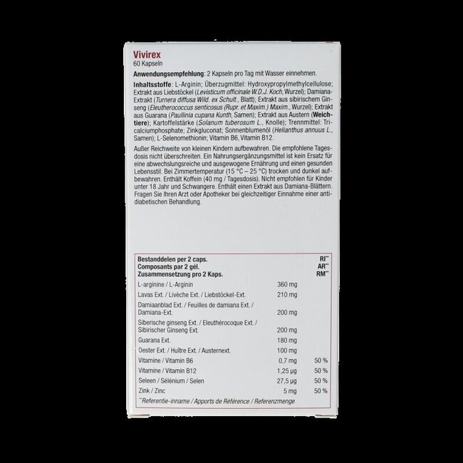 Fytostar Vivirex 60 gélules