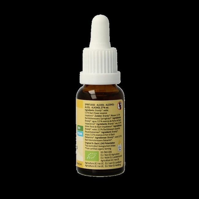 Bach Bloesem Bach bloesemremedies impatiens bio 20 Milliliter