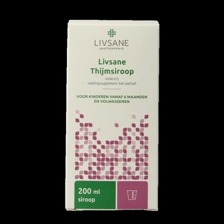 Livsane Livsane Thijmsiroop suikervrij 200 Milliliter