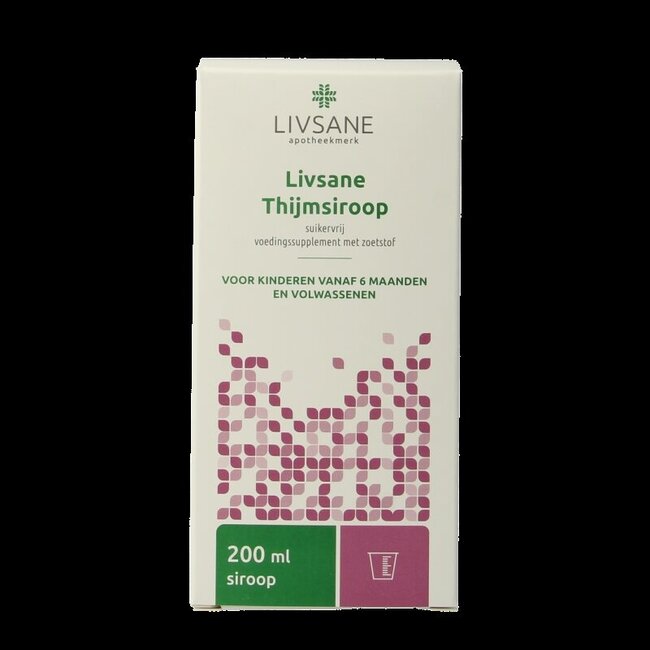 Livsane Thijmsiroop suikervrij 200 Milliliter