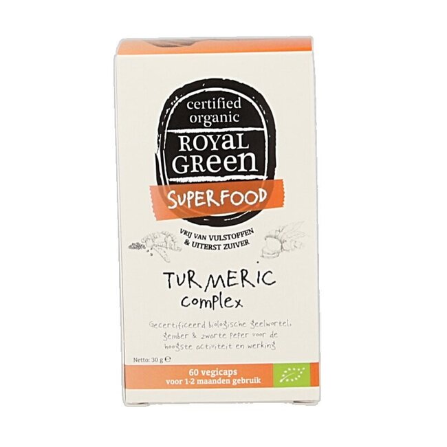 Royal Green Turmeric complex bio 60 Vegetarische capsules