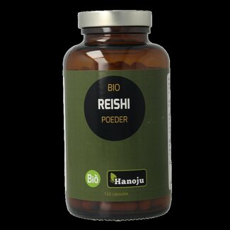Hanoju Hanoju Reishi paddenstoelen bio 150 Vegetarische capsules