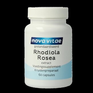 Nova Vitae Nova Vitae Rhodiola rosea extract 60 Vegetarische capsules