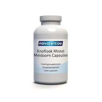 Nova Vitae Nova Vitae Knoflook mistel / maretak meidoorn 1000 Capsules