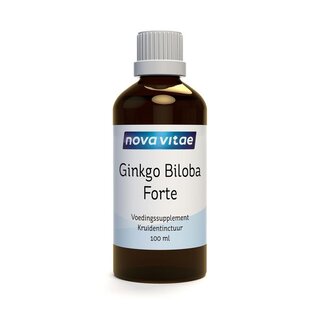Nova Vitae Nova Vitae Ginkgo biloba forte (tempelboom) kruidentinctuur 100 Milliliter
