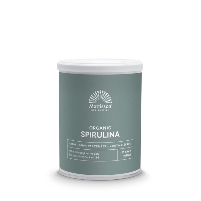 Mattisson Spirulina poeder bio 125 Gram
