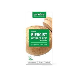 Purasana Purasana Levende biergist vegan 120 Capsules