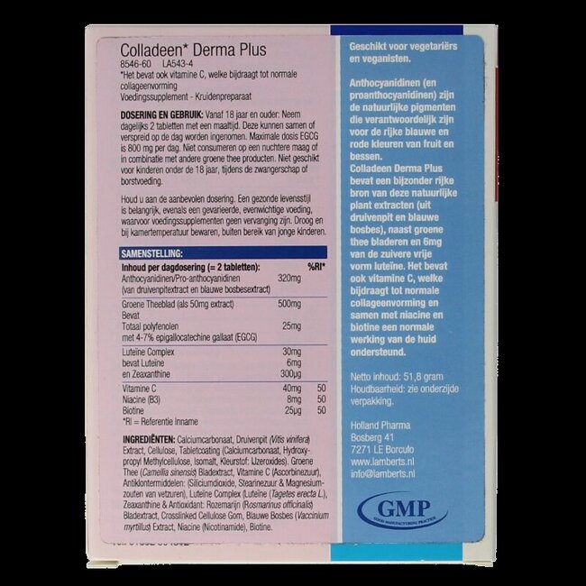 Lamberts Colladeen derma plus 60 comprimés