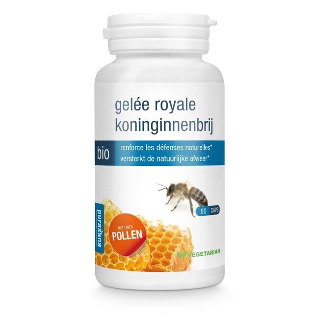 Purasana Koninginnenbrij bio 80 Vegetarische capsules