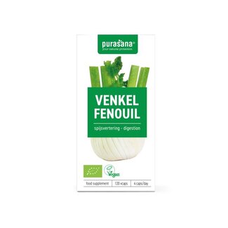 Purasana Purasana Venkel vegan bio 120 Vegetarische capsules
