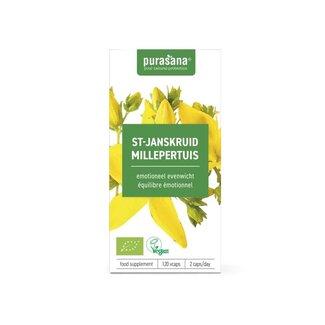 Purasana Purasana Sint Janskruid vegan bio 120 Vegetarische capsules