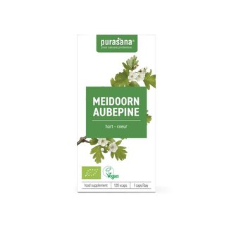 Purasana Purasana Meidoorn vegan bio 120 Vegetarische capsules