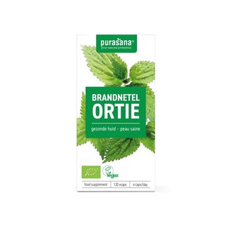 Purasana Purasana Brandnetel vegan bio 120 Vegetarische capsules