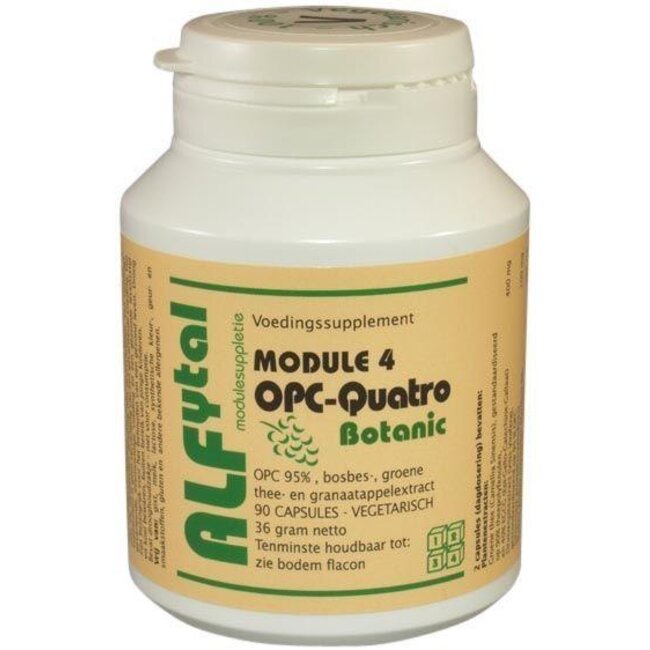 Alfytal OPC-quatro botanic met 4 polyfenolen 90 Vegetarische capsules