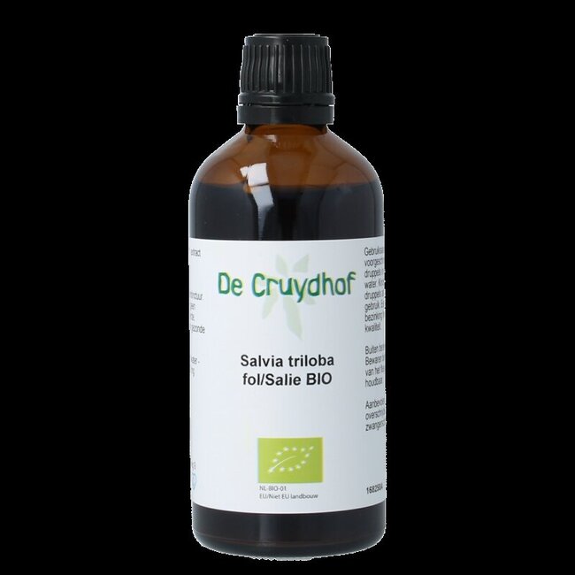 Cruydhof Salvia triloba fol / salie tinctuur bio 100 Milliliter