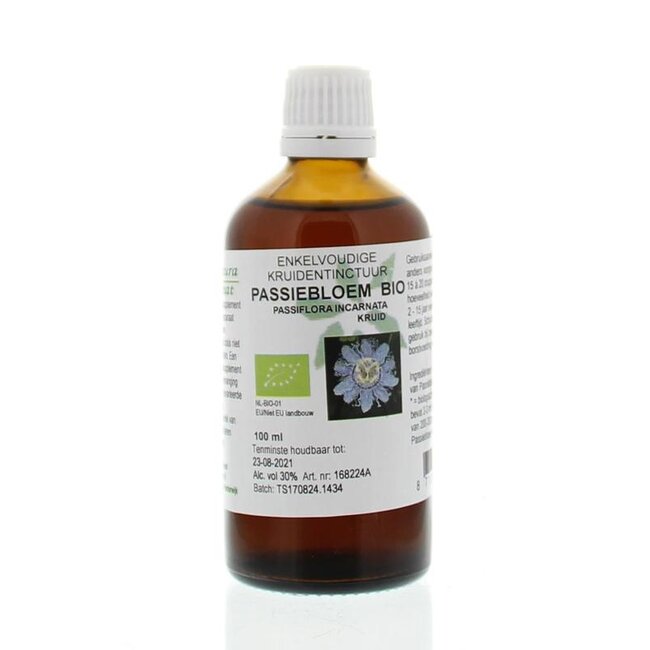 Cruydhof Passiflora incarnata herb/passiebloem tinctuur bio 100 Milliliter