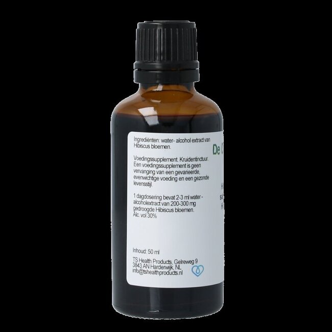 Cruydhof Hibiscus sabdariffa / hibiscus flor tinctuur 50 Milliliter