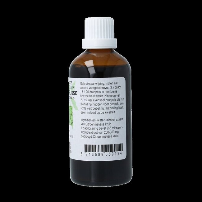 Cruydhof Melissa officinalis herb / citroenmelisse tinctuur 100 Milliliter