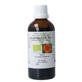 Cruydhof Cruydhof Eschscholtzia calif / slaapmutsje tinctuur bio 100 Milliliter