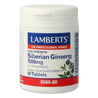 Lamberts Lamberts Ginseng Siberisch 1500mg 60 Tabletten