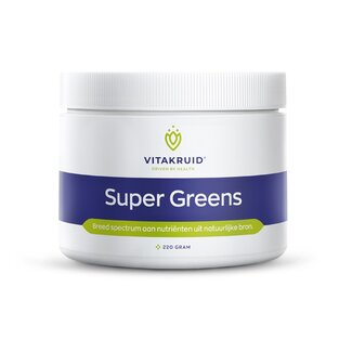 Vitakruid Vitakruid Super Greens 25 nutrienten oa probiotica & enzymen 220 Gram