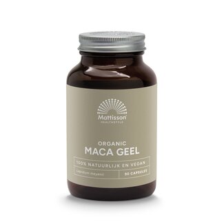 Mattisson Mattisson Organic maca geel bio 90 Vegetarische capsules