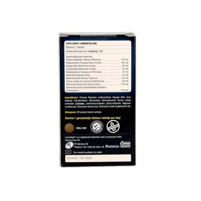 Lucovitaal Stoelgang zonder senna 180 Tabletten