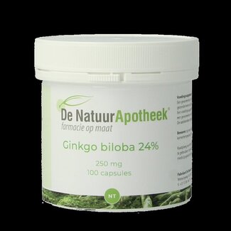 Natuurapotheek Natuurapotheek Ginkgo biloba 24% 250mg 100 Capsules