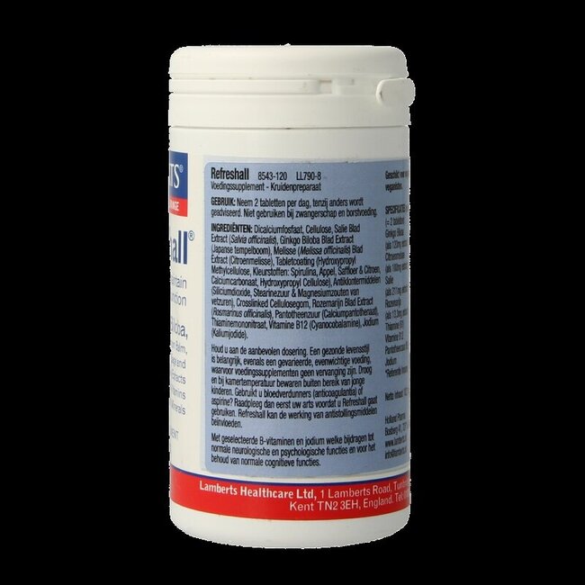 Lamberts Refreshall 120 comprimés