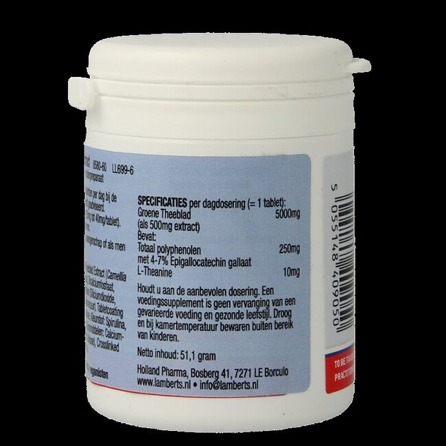 Lamberts Thé Vert 5000 mg 60 Comprimés