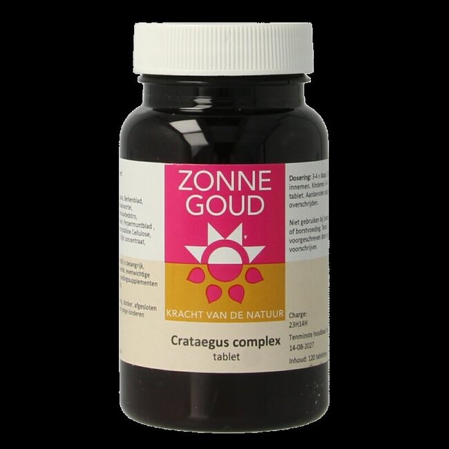 Zonnegoud Crataegus complex 120 Tabletten