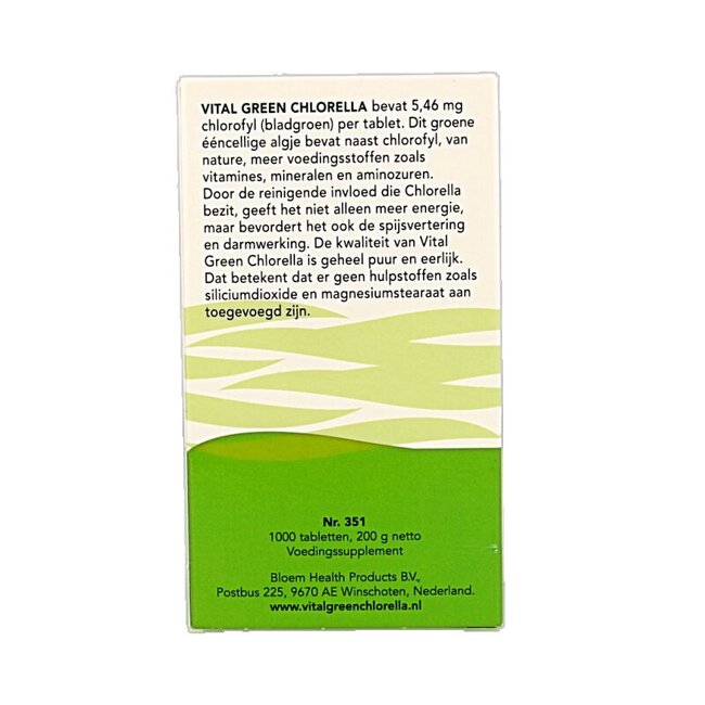 Bloem Chlorella vital green 1000 Tabletten